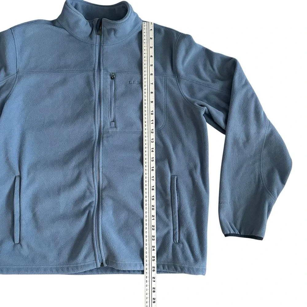 L.L. Bean Polartec Fleece Jacket‎ Mens Large Blue Full-Zip Outdoor Pockets